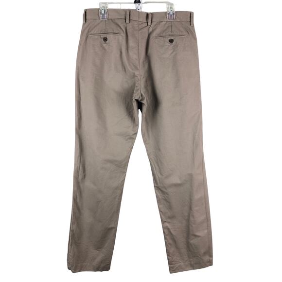 J. Crew Khaki Tan Chino Bedford Zip Hook Closure Pockets Workwear Dress Pants - Picture 3 of 7